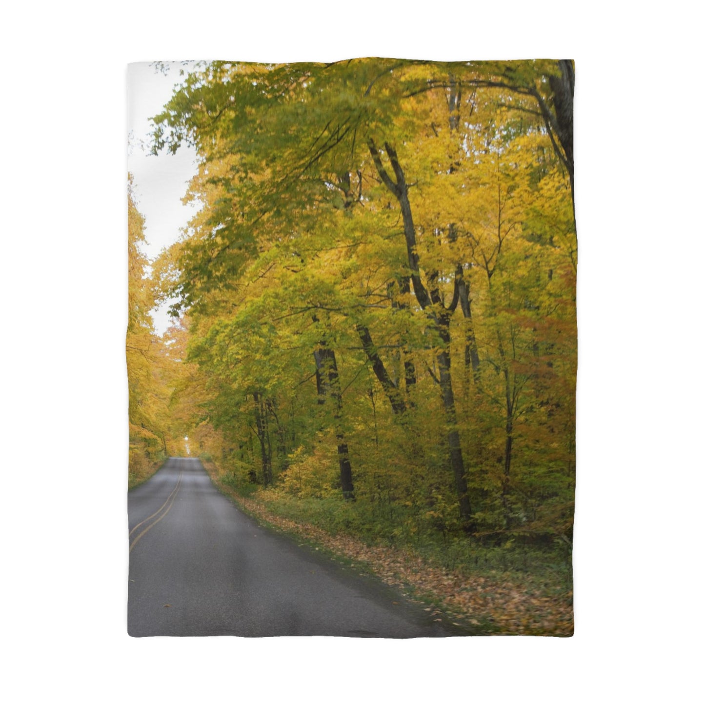 Microfiber Duvet Cover - Fall Road