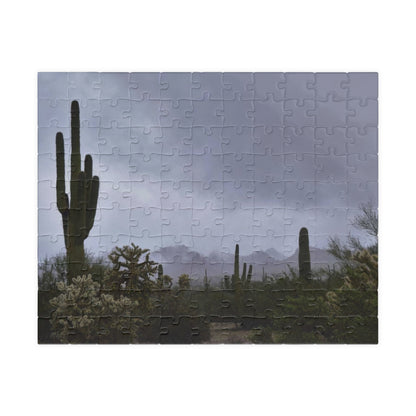 Puzzle (110, 252, 500, 1014-piece) Desert morning fog