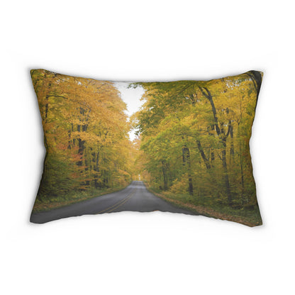 Spun Polyester Lumbar Pillow Fall