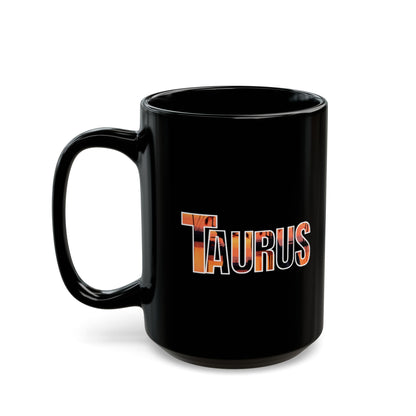 Black Ceramic Mug (11oz, 15oz) Taurus