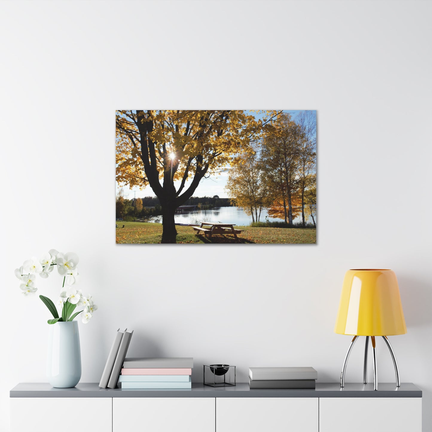 Canvas Gallery Wraps (White Wrap) - Fall picnic anyone