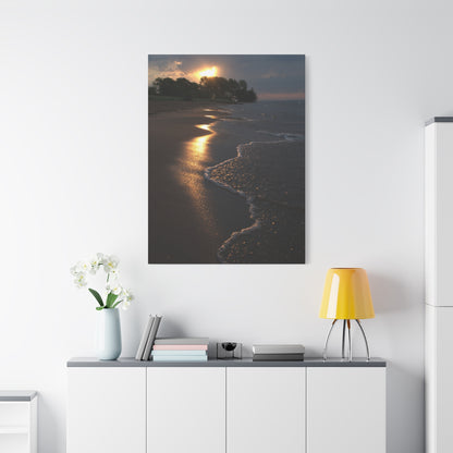 Sun Kissed Beach Matte Canvas, Stretched, 1.25" 48" x 24", 32", 36"