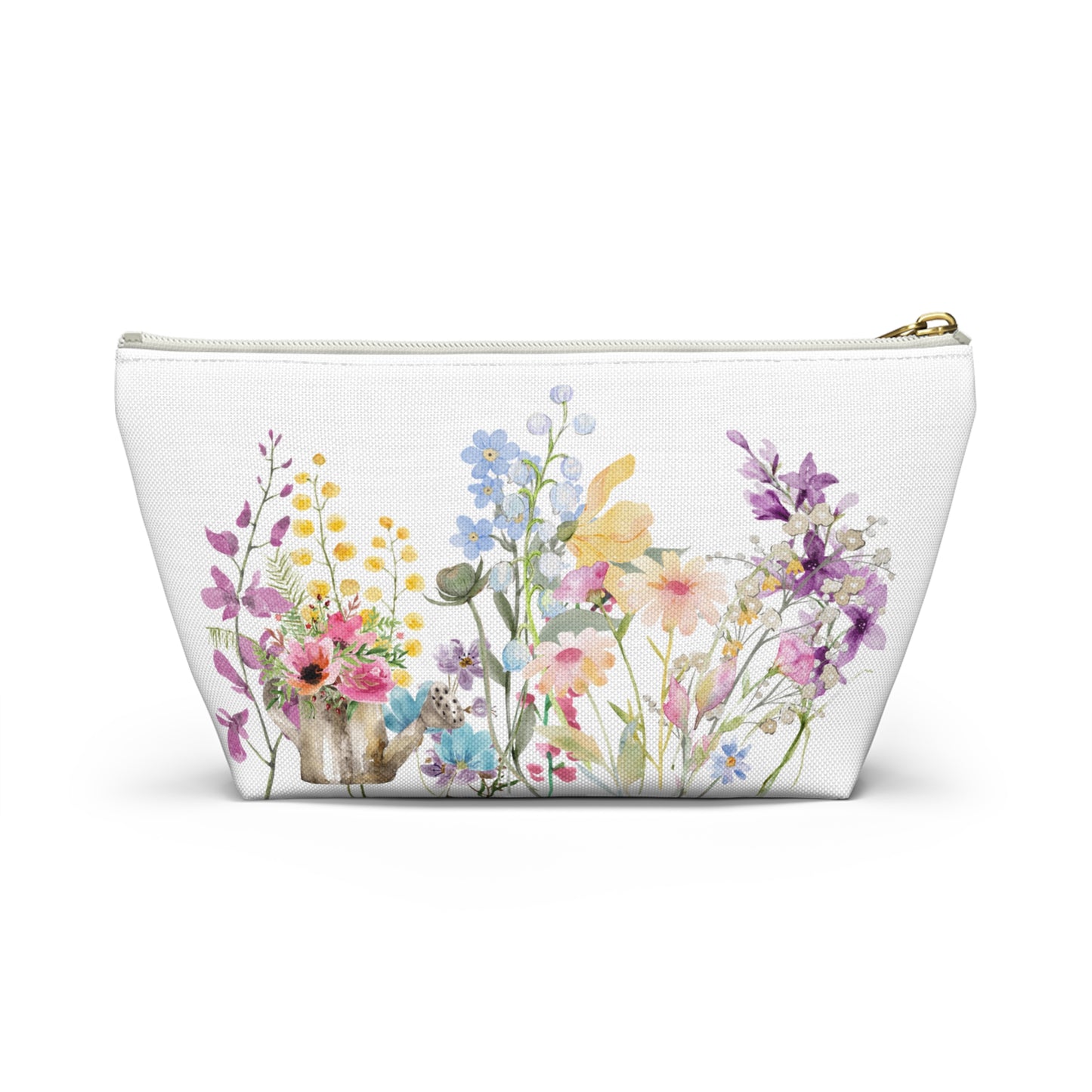 Accessory Pouch w T-bottom  Spring Blooms