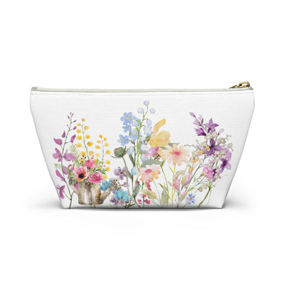 Accessory Pouch w T-bottom  Spring Blooms