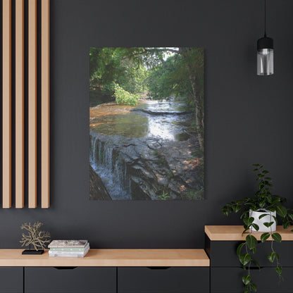 Agate waterfall right Matte Canvas, Stretched, 1.25" 48" x 16", 48" x 24", 48" x 32", 48" x 36" Vertical