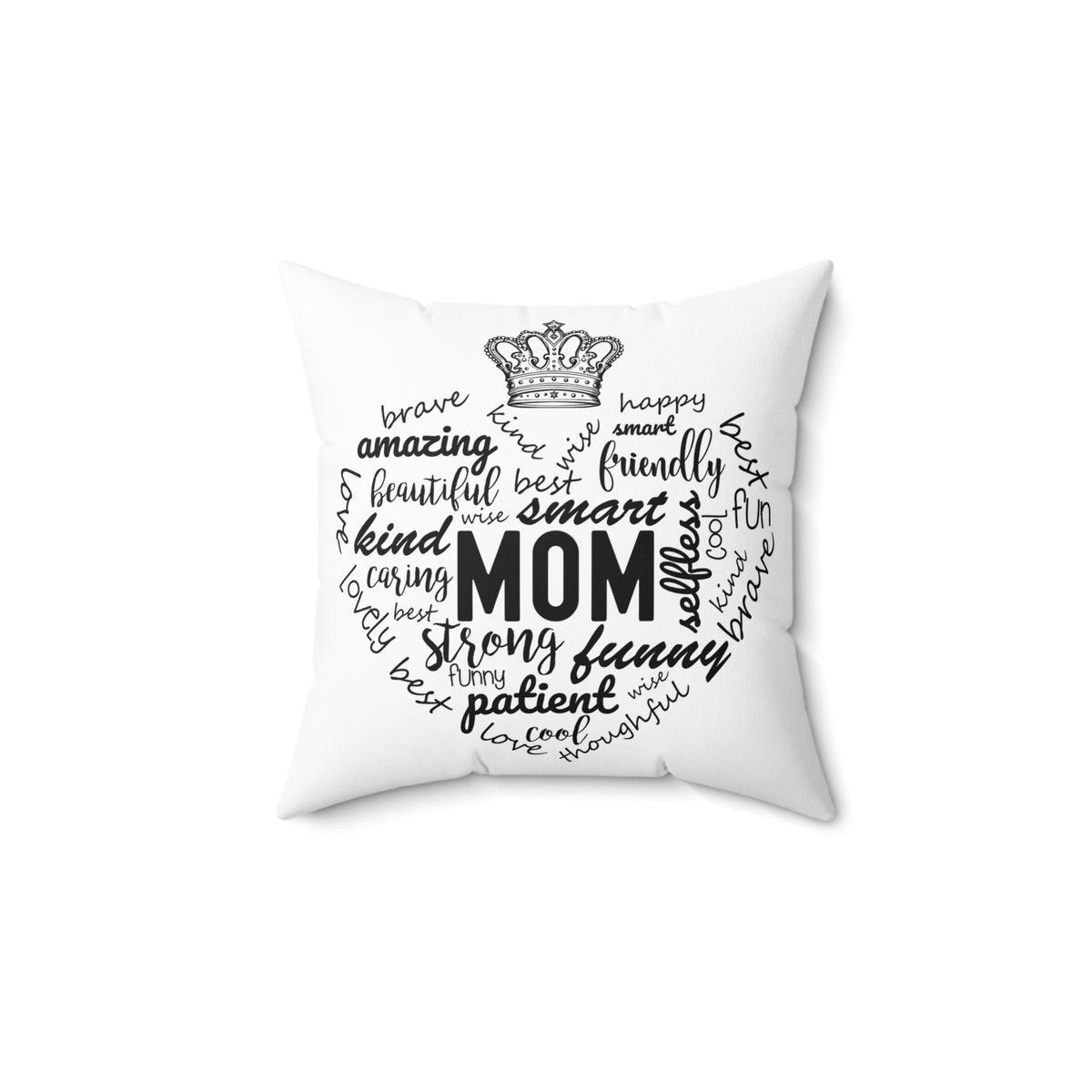 Spun Polyester Square Pillow - MOM and Sandle