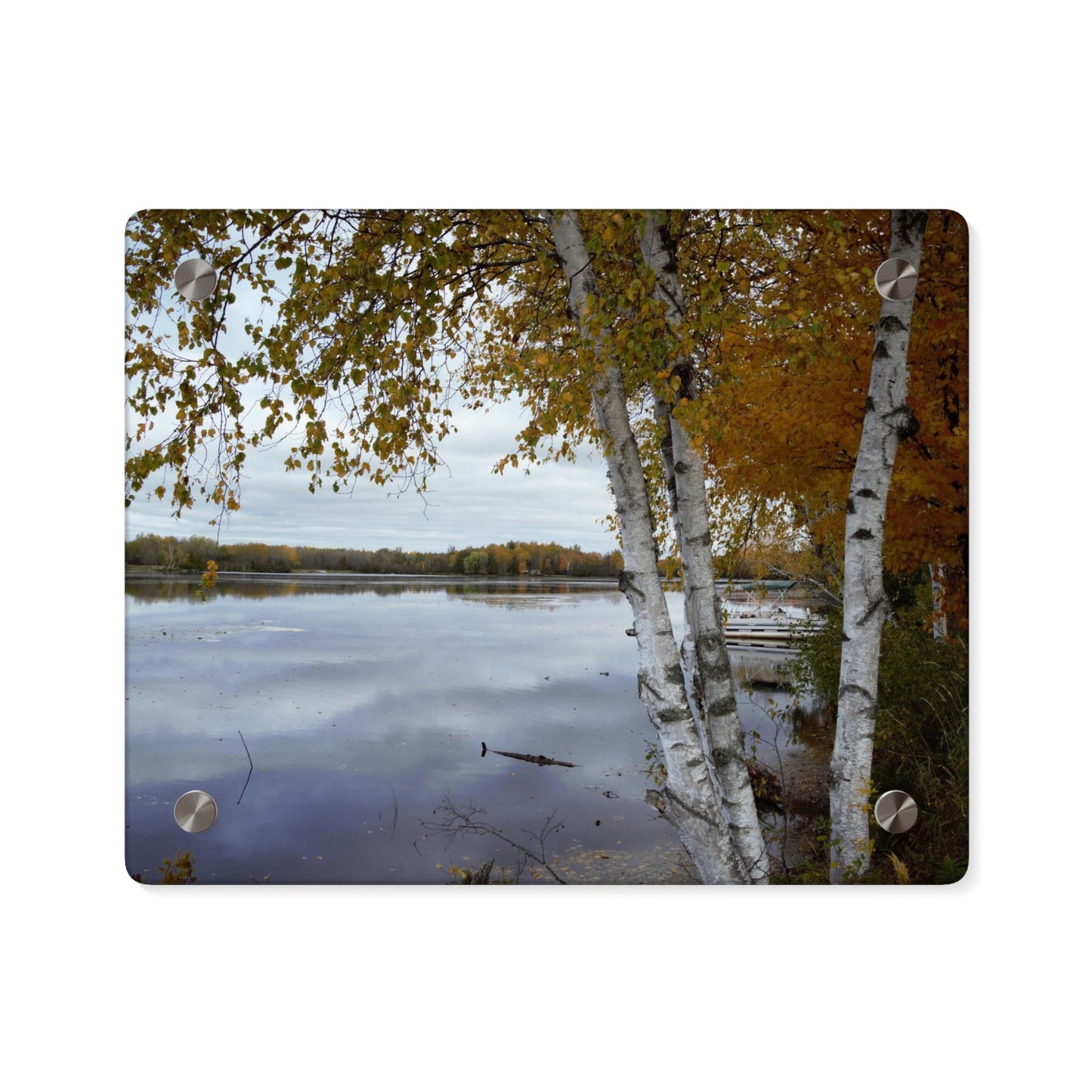 Acrylic Prints (Stand Off) - Fall on the River