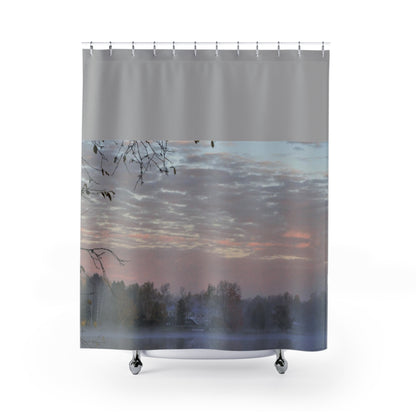 Shower Curtain Foggy River