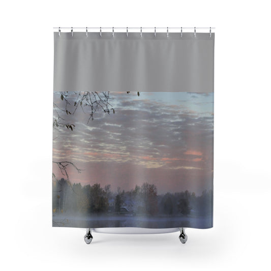 Shower Curtain Foggy River