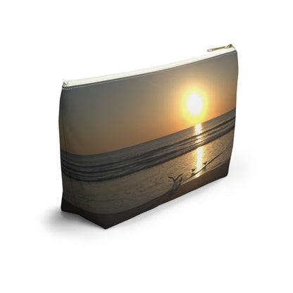 Accessory Pouch w T-bottom  Beach Morning