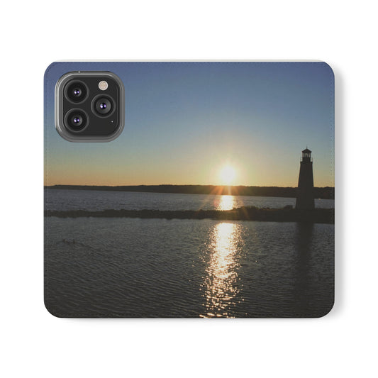 Flip Cases - Sunset Happy Rock - iPhone 13, iPhone 13 Mini, iPhone 13 Pro Max, Samsung Galaxy S22