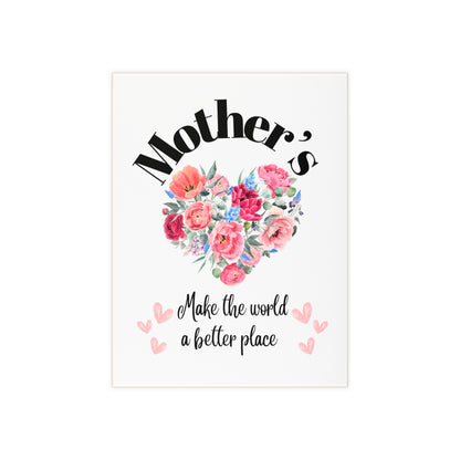 Ceramic Photo  Size 6" x 8"  Mother's make the world a better place