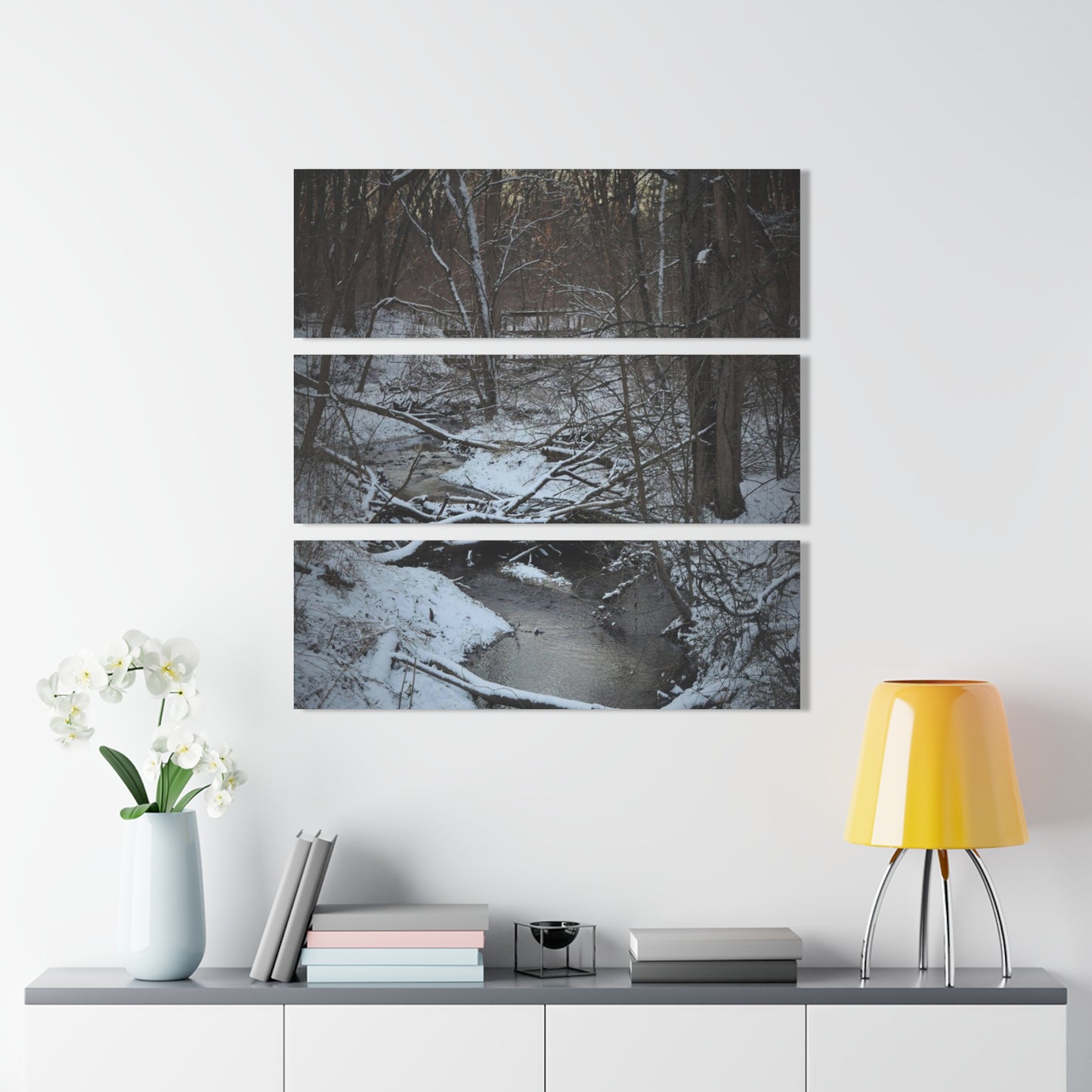 Acrylic Prints (Triptych) Winter Creek