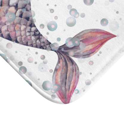 Bath mat - Nordic Mermaid Tale and Bubbles