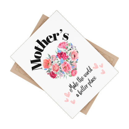 Ceramic Photo  Size 6" x 8"  Mother's make the world a better place