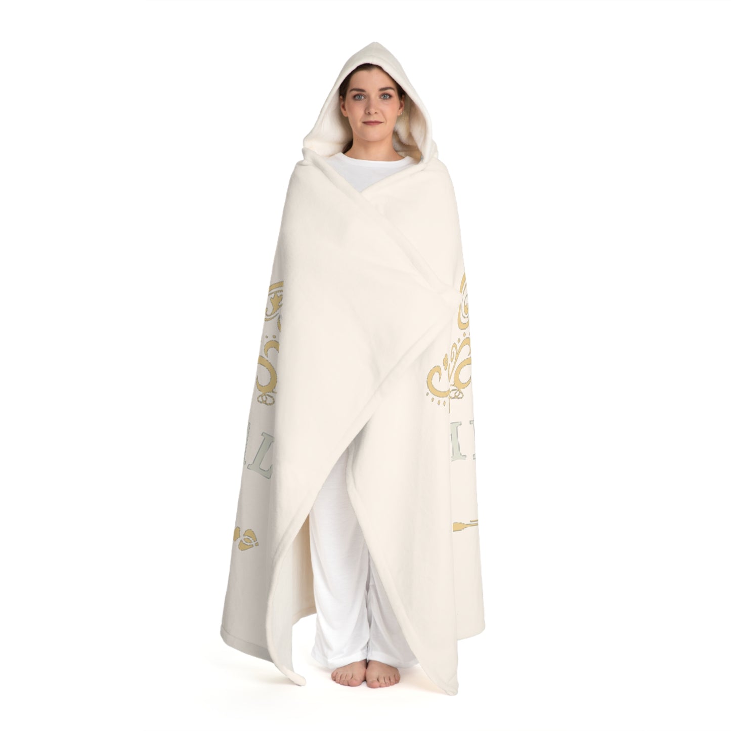 Hooded Sherpa Fleece Blanket - Millennial