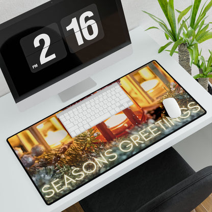 Desk Mat- Season's Greeting and Candles