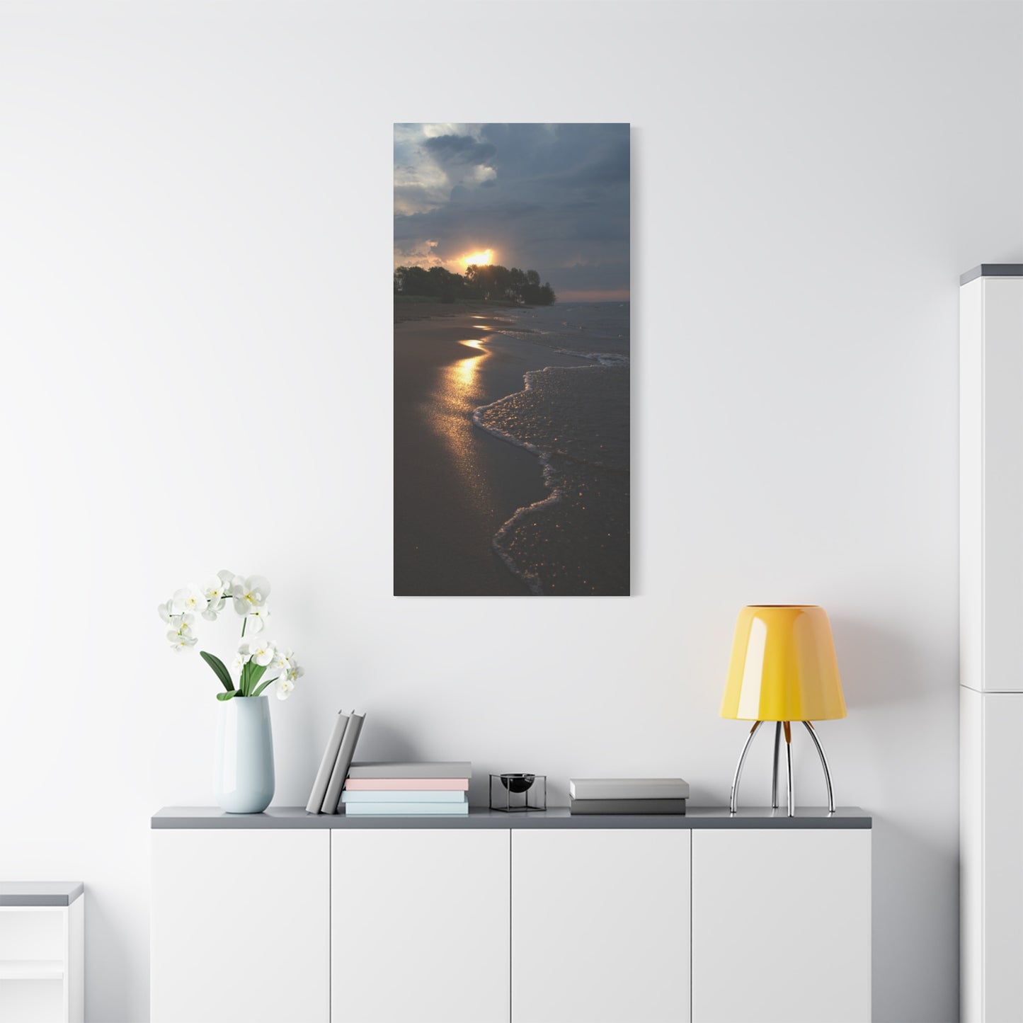 Sun Kissed Beach Matte Canvas, Stretched, 1.25" 48" x 24", 32", 36"