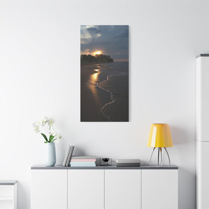 Sun Kissed Beach Matte Canvas, Stretched, 1.25" 48" x 24", 32", 36"