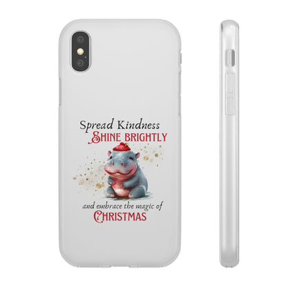 Flexi Cases -Magic of Christmas Hippopotamus - iPhone and Samsung phones