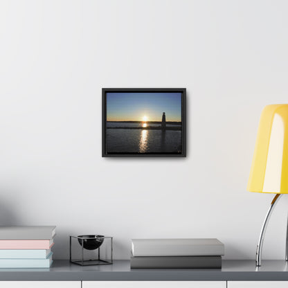 Gallery Canvas Wraps, Horizontal Frame - Sunset at Happy Rock