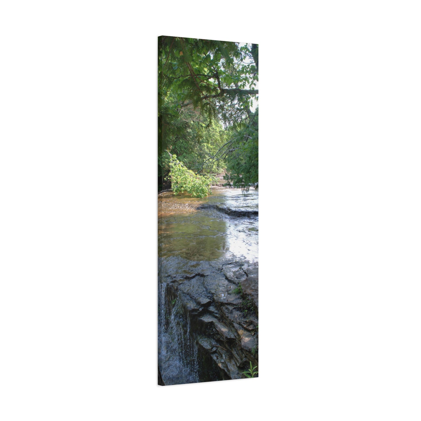 Agate waterfall right Matte Canvas, Stretched, 1.25" 48" x 16", 48" x 24", 48" x 32", 48" x 36" Vertical