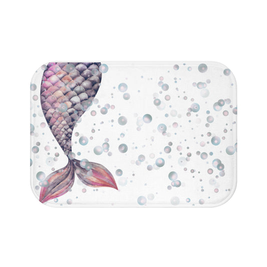 Bath mat - Nordic Mermaid Tale and Bubbles