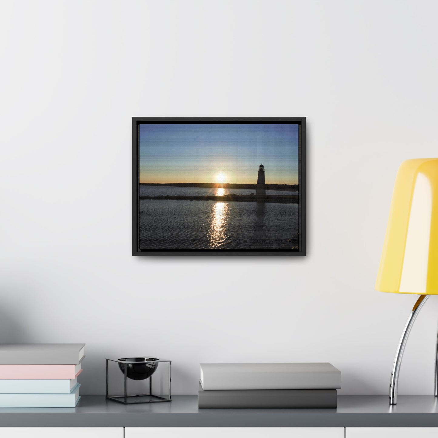 Gallery Canvas Wraps, Horizontal Frame - Sunset at Happy Rock