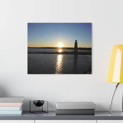 Acrylic Prints (French Cleat) Sunset at Happy Rock