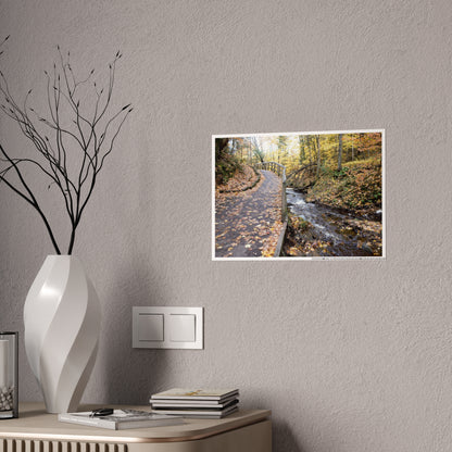 Gloss Posters - Horizontal Walk to the Waterfall