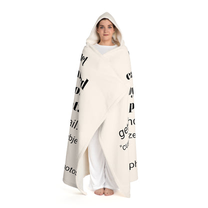 Hooded Sherpa Fleece Blanket - Customize this product