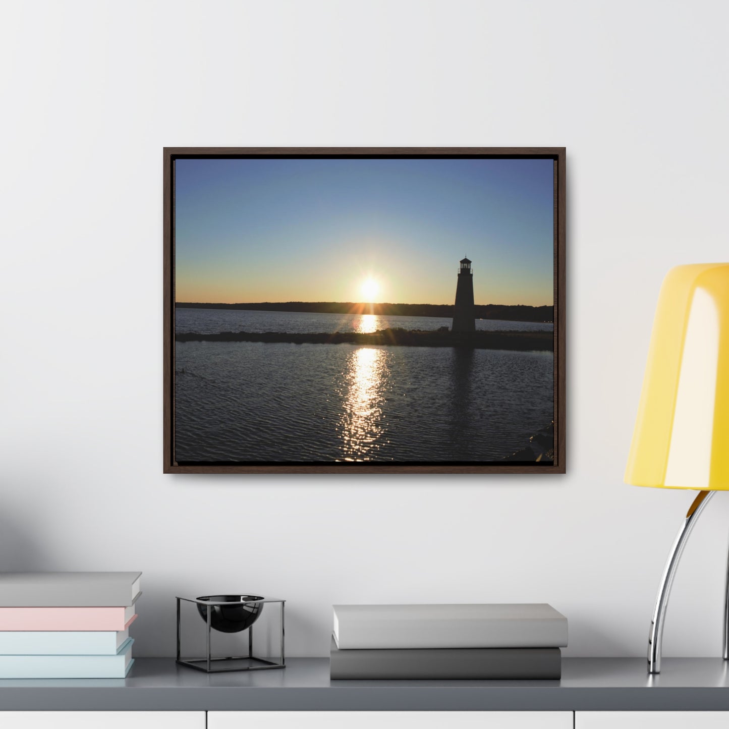 Gallery Canvas Wraps, Horizontal Frame - Sunset at Happy Rock