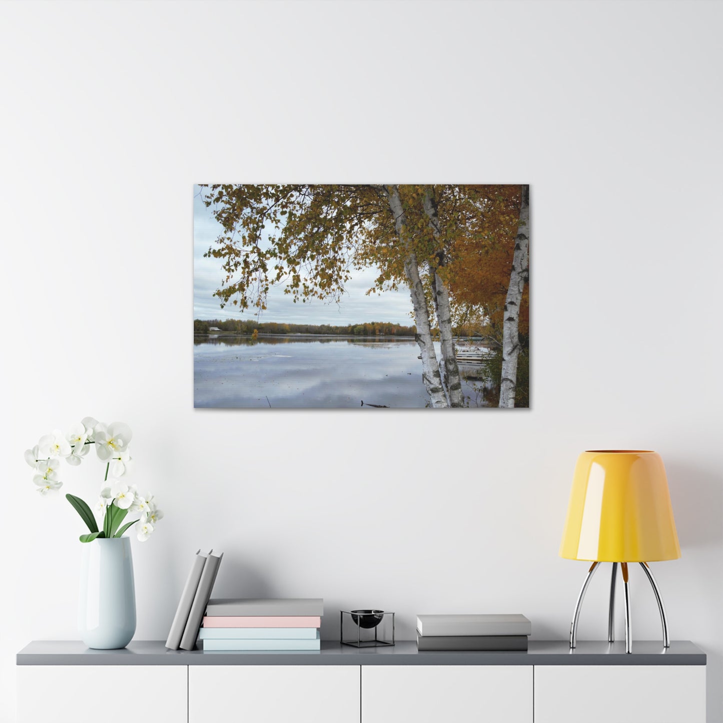 Canvas Gallery Wraps - Morning Autum River View