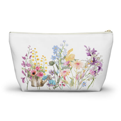 Accessory Pouch w T-bottom  Spring Blooms