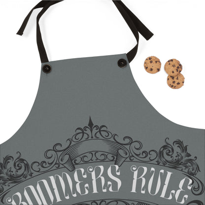 Dark Grey Apron - Boomers Rule Full Apron