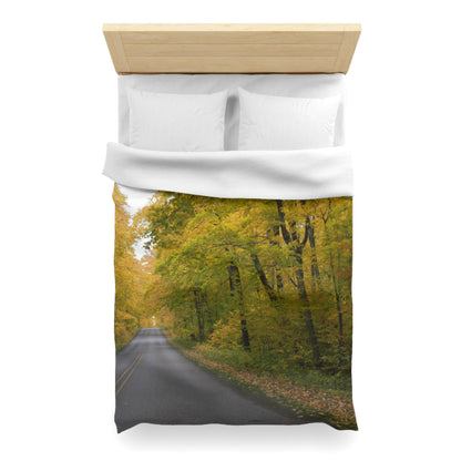 Microfiber Duvet Cover - Fall Road