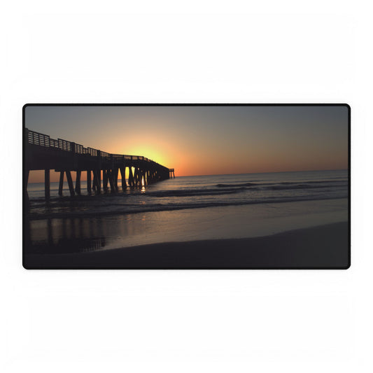 Desk Mat - Sunrise at the pier