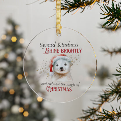 Acrylic Ornaments - Magic of Christmas Baby Seal