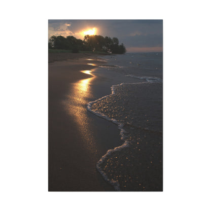 Sun Kissed Beach Matte Canvas, Stretched, 1.25" 48" x 24", 32", 36"