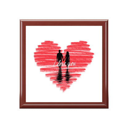 i love you Jewelry Box – White Ceramic