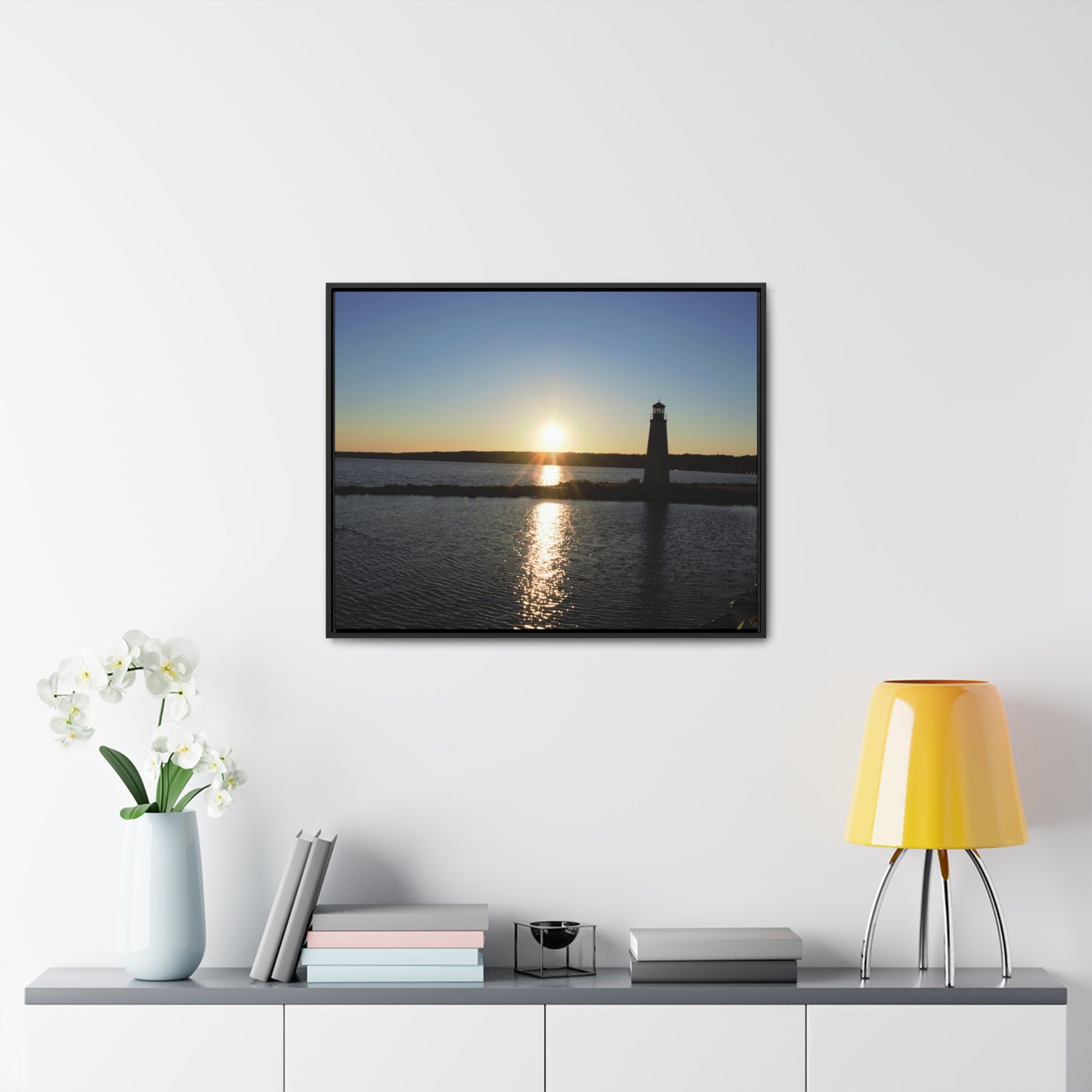 Gallery Canvas Wraps, Horizontal Frame - Sunset at Happy Rock