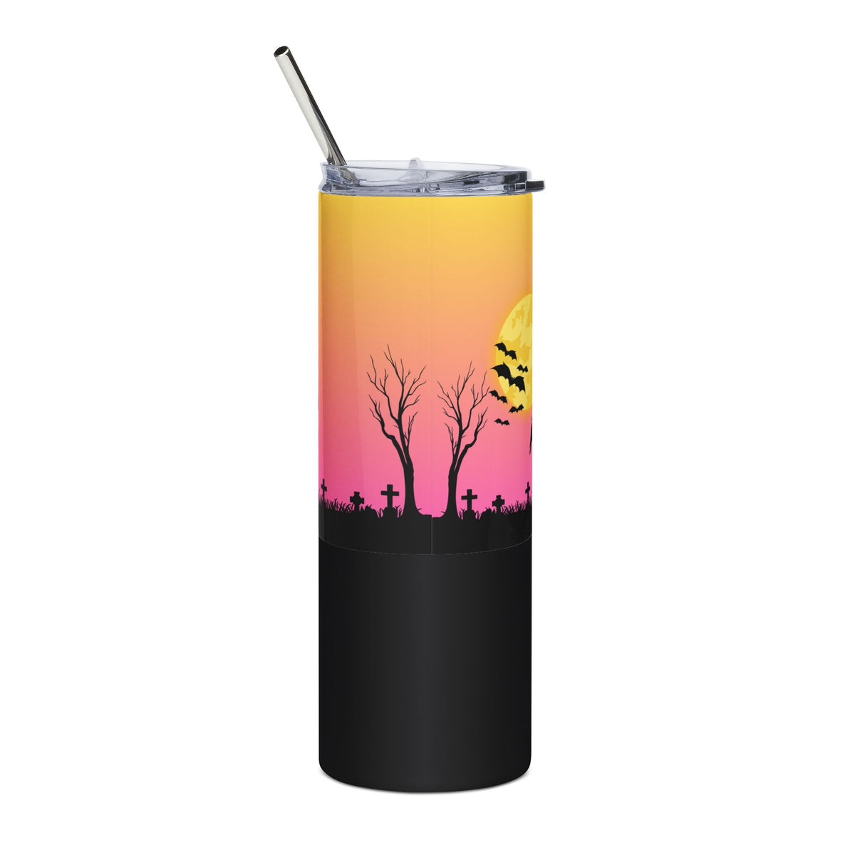 Stainless Steel Tumbler, 20oz - Haunted Sunset
