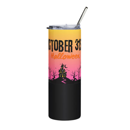 Stainless Steel Tumbler, 20oz - Haunted Sunset