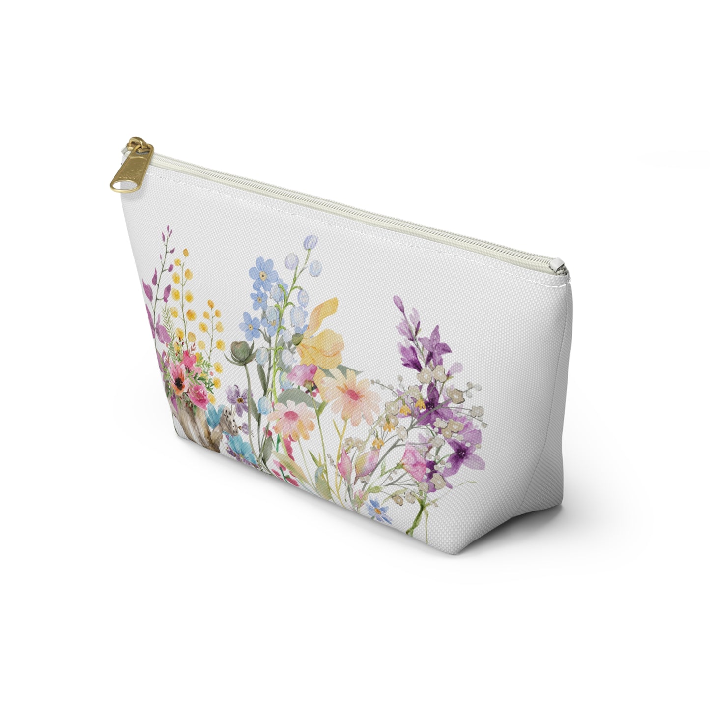 Accessory Pouch w T-bottom  Spring Blooms