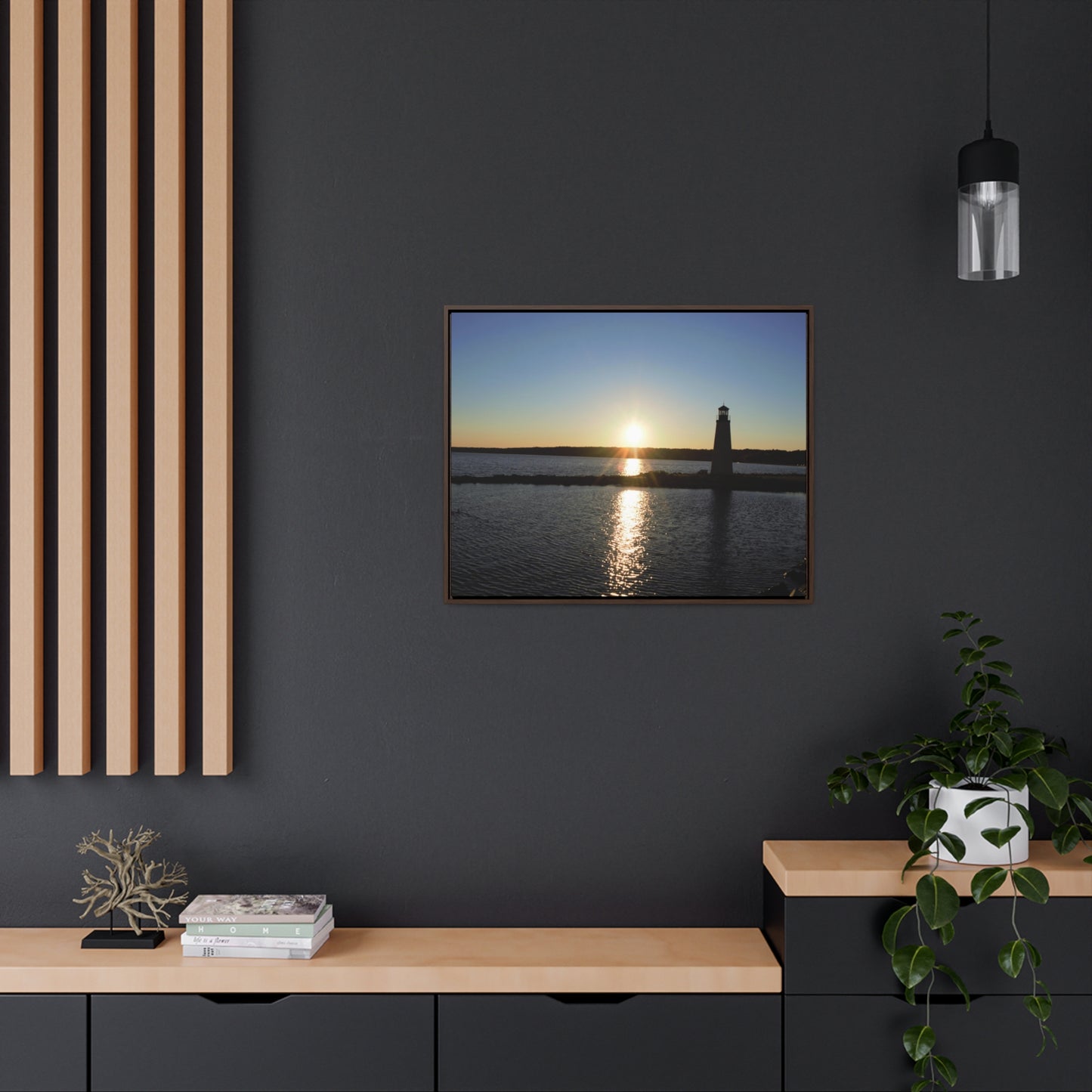 Gallery Canvas Wraps, Horizontal Frame - Sunset at Happy Rock