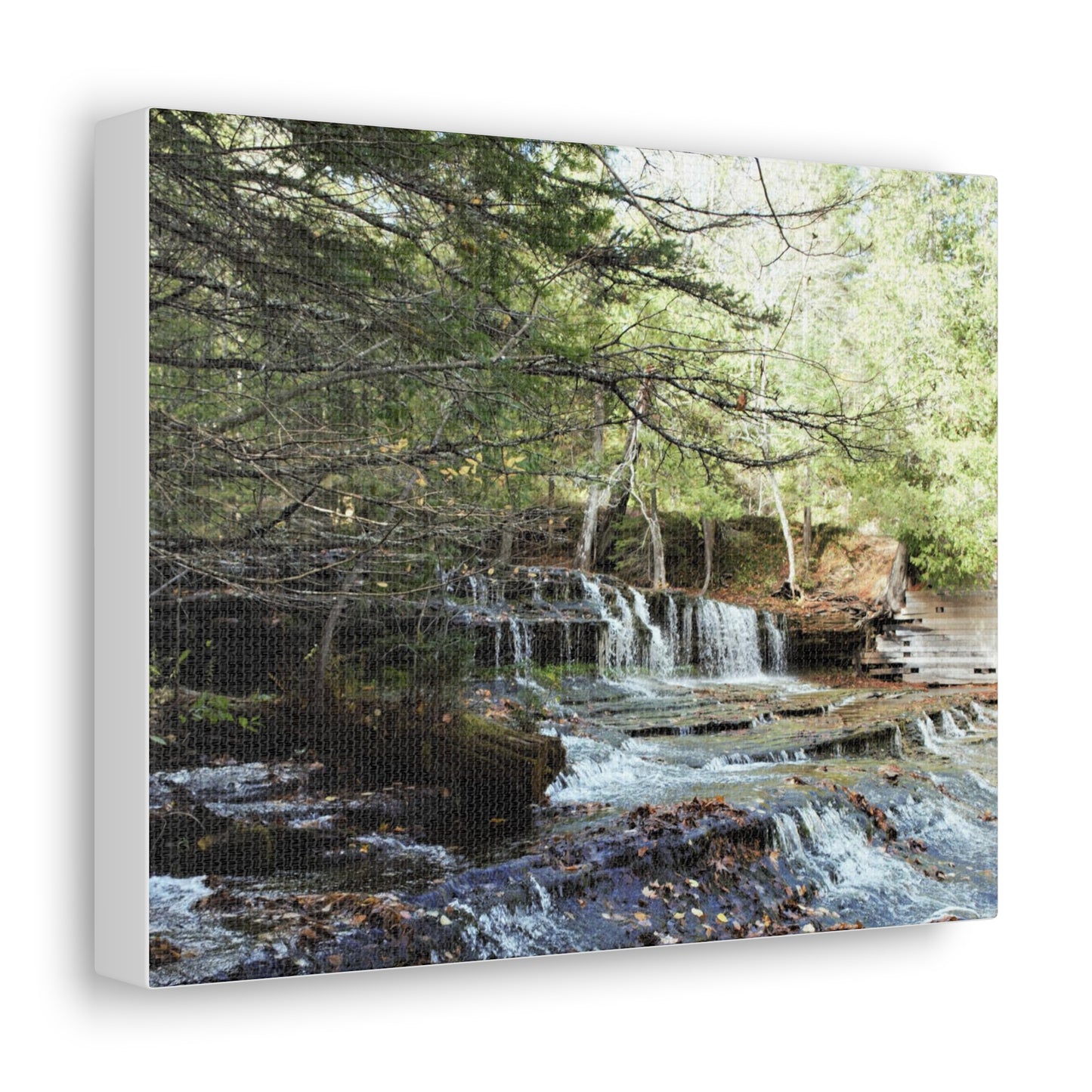 Canvas Gallery Wraps (White Wrap) - Water Fall