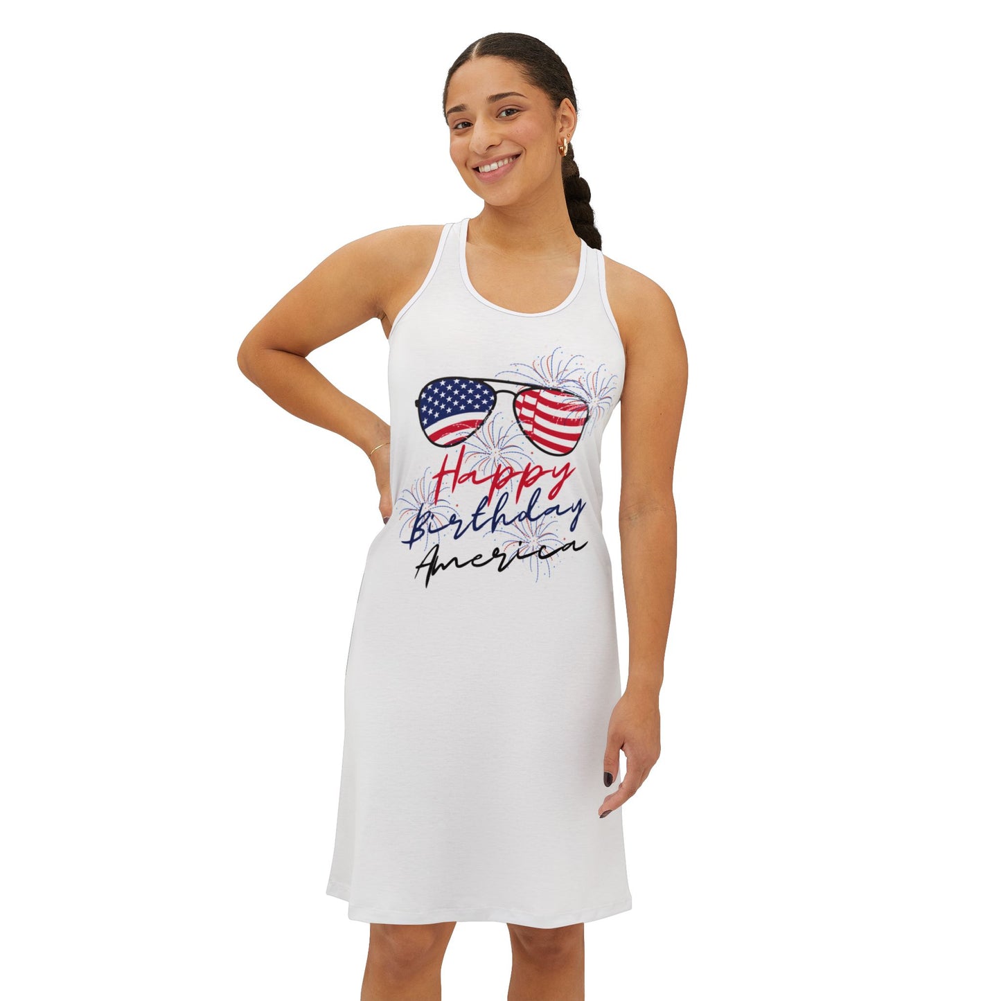 Women's Racerback Dress - 4th of July