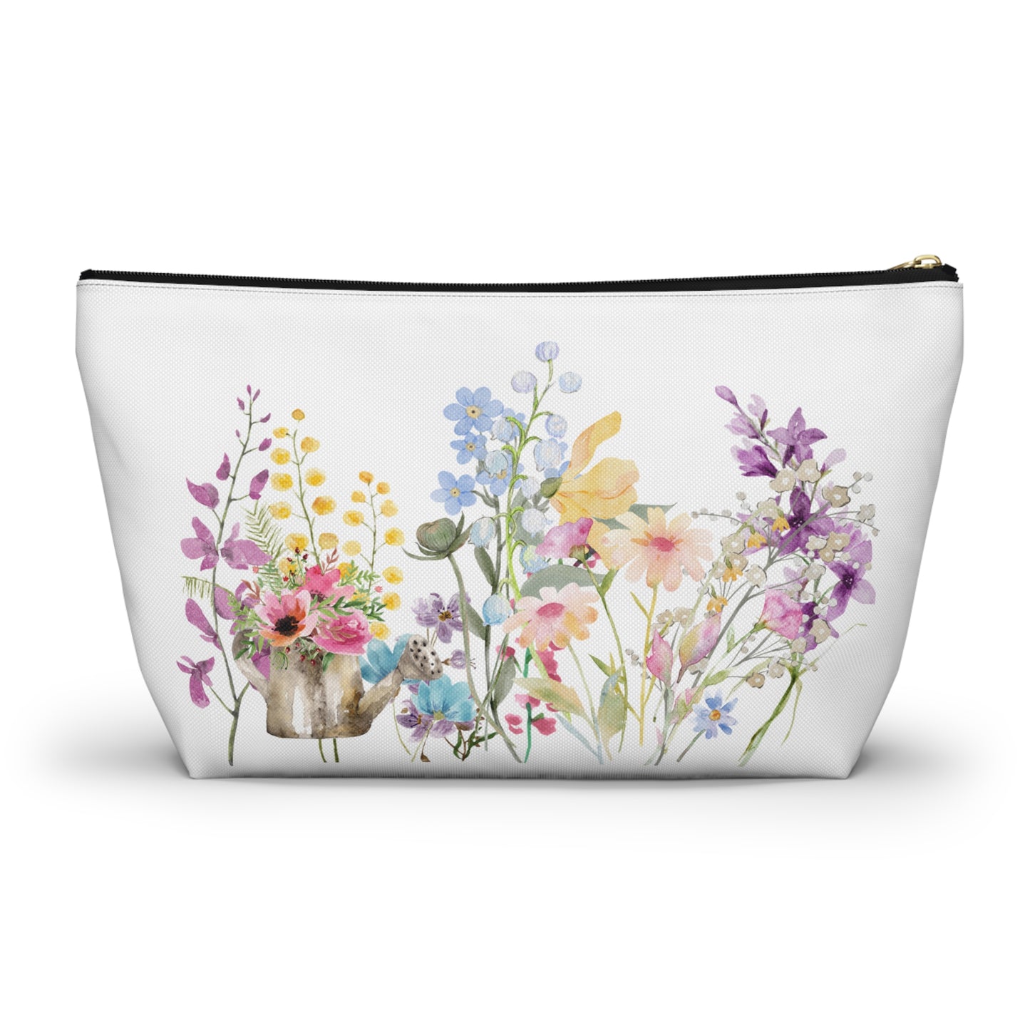 Accessory Pouch w T-bottom  Spring Blooms