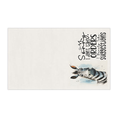 Sarcastic  Zebra Kitchen Towel - Orders