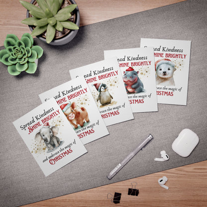 Multi-Design Greeting Cards (5-Pack) - Magic of Christmas